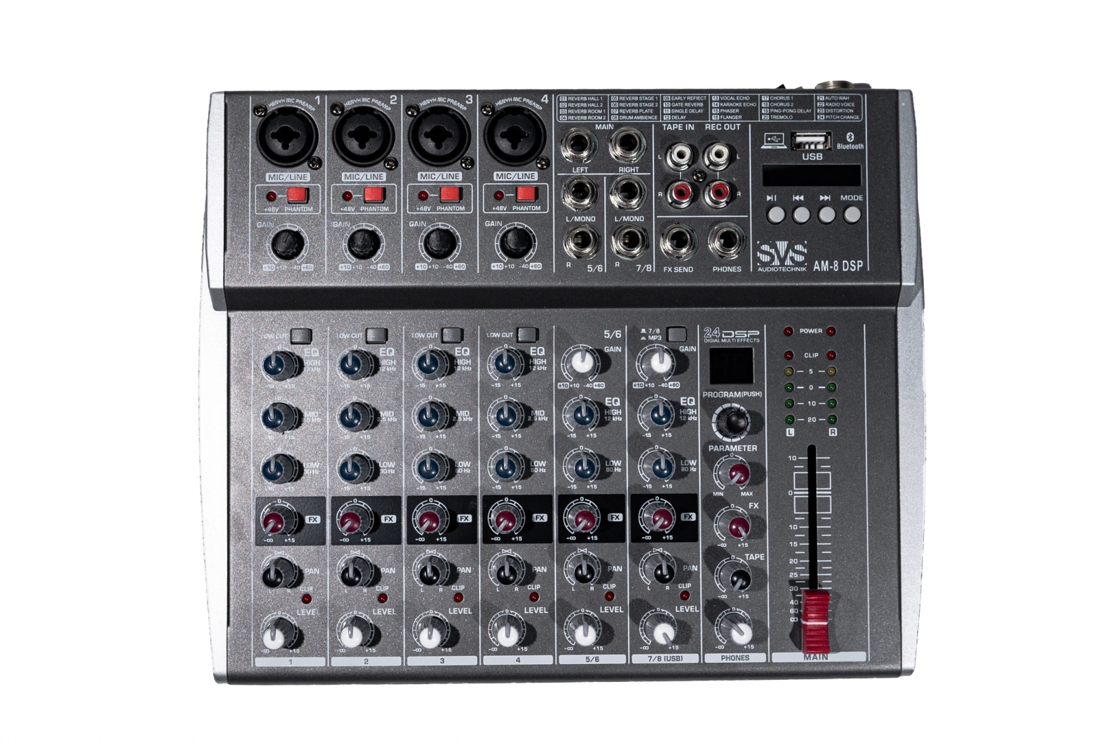 SVS Audiotechnik mixers AM-8 DSP Микшерный пульт аналоговый, 8-канальный в Тюмени